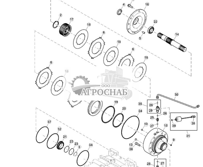 Тормоз трансмиссии, ProDrive™, правая сторона - ST822709 237.jpg
